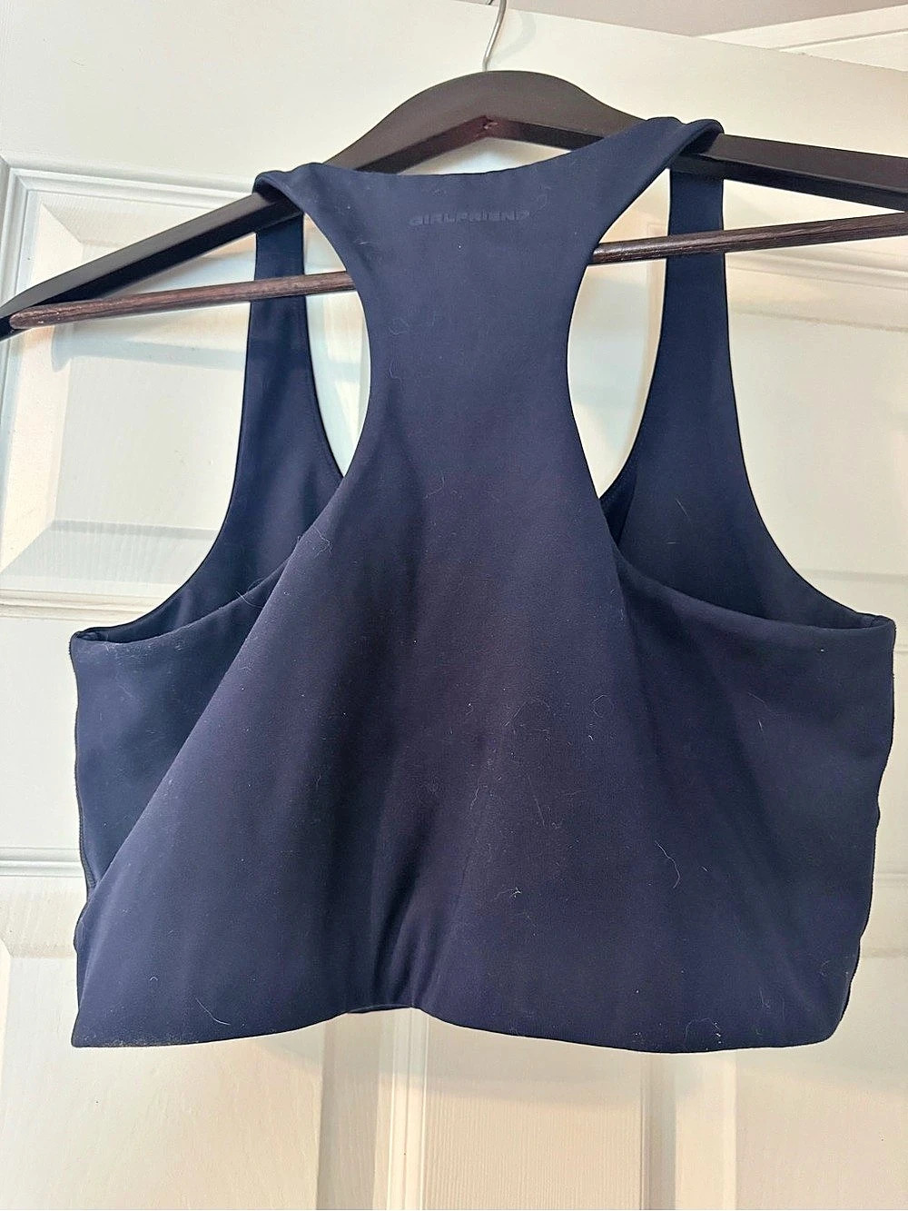 Girlfriend Collective Paloma Racerback Bra Athletic Tank Top in Blue